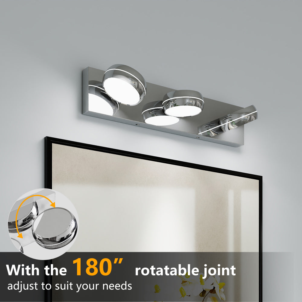 Modern Chrome LED Vanity Light Bar