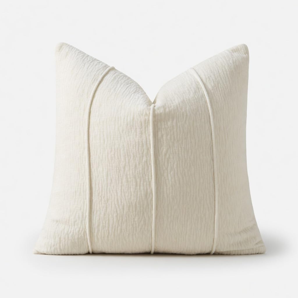Textured Corded Ribbed Decorative Filled Accent Pillow 12" X 20" 1-Pack