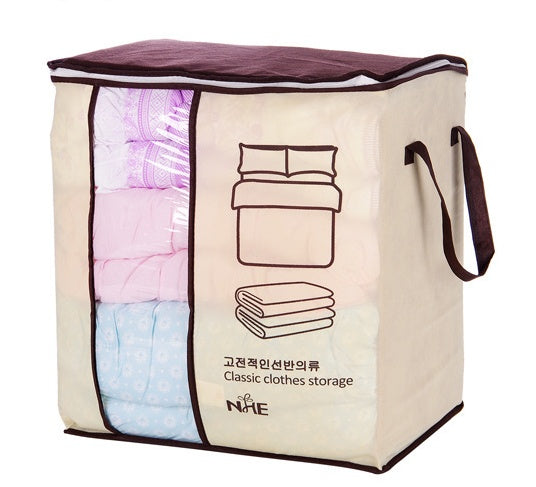 Non-Woven Family Save Space Organizer Bed Under Closet Storage Box Clothes Divider Organiser Quilt Bag Holder Organizer