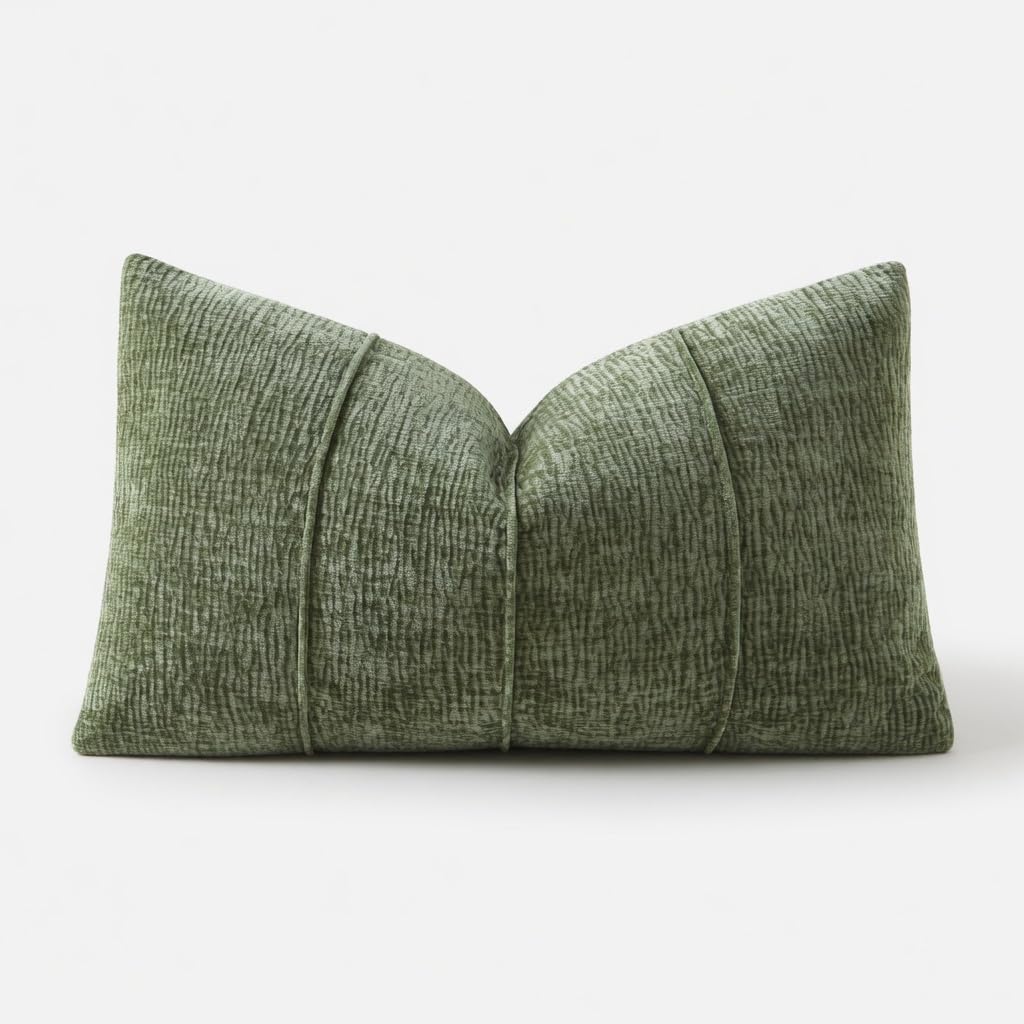Textured Corded Ribbed Decorative Filled Accent Pillow 12" X 20" 1-Pack