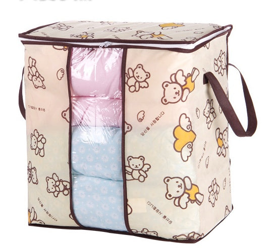 Non-Woven Family Save Space Organizer Bed Under Closet Storage Box Clothes Divider Organiser Quilt Bag Holder Organizer