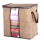 Non-Woven Family Save Space Organizer Bed Under Closet Storage Box Clothes Divider Organiser Quilt Bag Holder Organizer