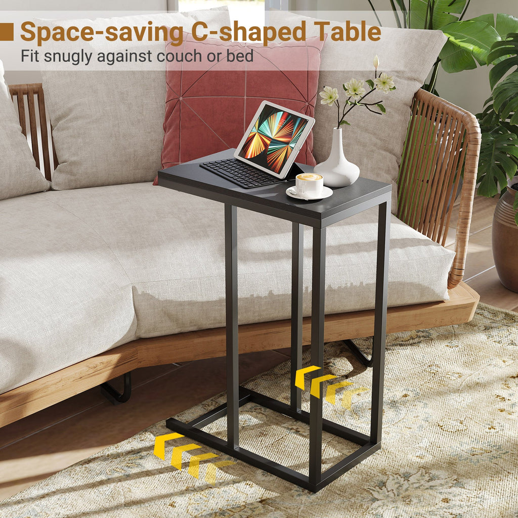 C-shaped End Table