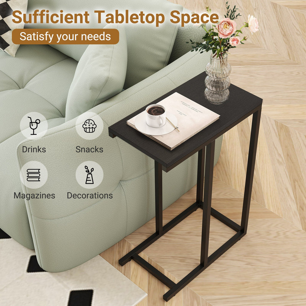 C-shaped End Table