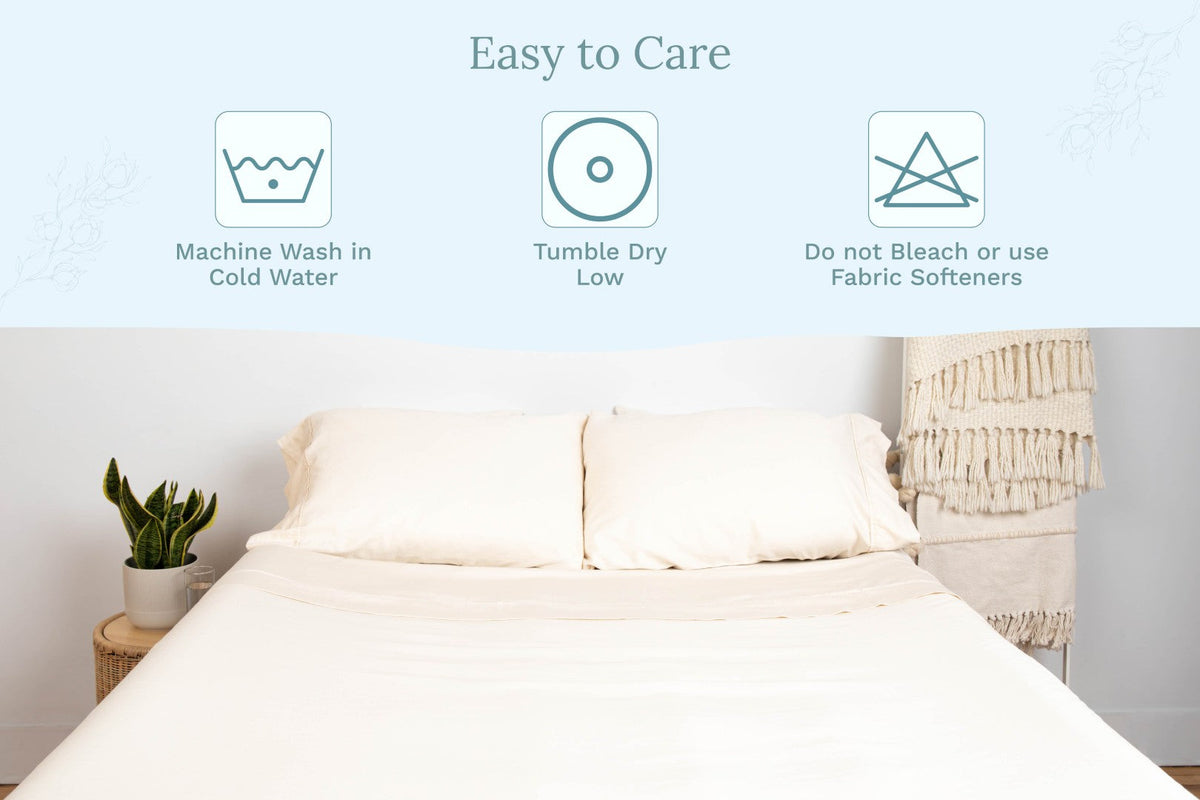 Organic Sateen Bed Sheet Set