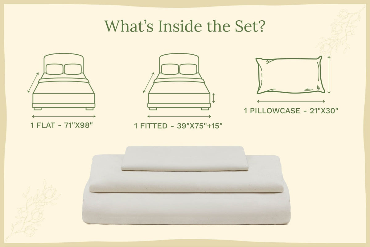 Organic Sateen Bed Sheet Set