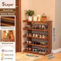5/6 Tier Bamboo Shoe Rack