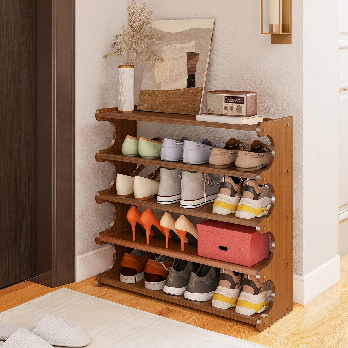 5/6 Tier Bamboo Shoe Rack