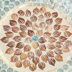 Mother-of-Pearl Inlay Mandala Wooden Serving Tray