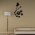 Acrylic Clocks Watch Wall Clock Modern Design 3D Mirror
