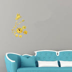 Acrylic Clocks Watch Wall Clock Modern Design 3D Mirror