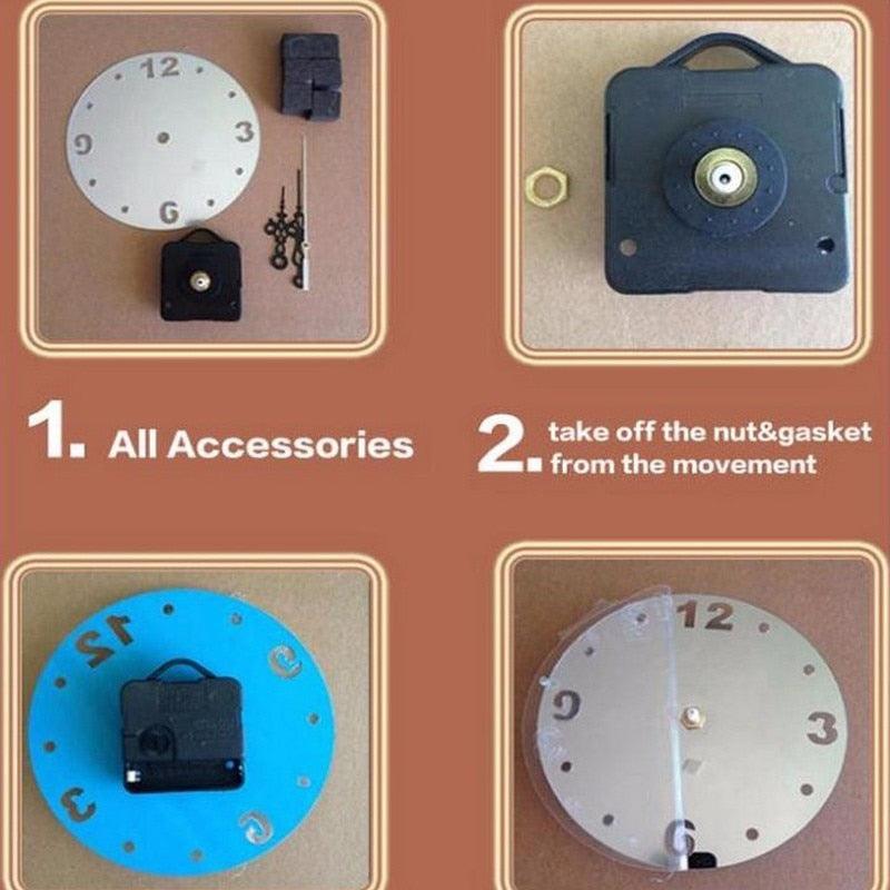 Acrylic Clocks Watch Wall Clock Modern Design 3D Mirror