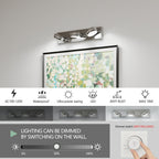 Modern Chrome LED Vanity Light Bar