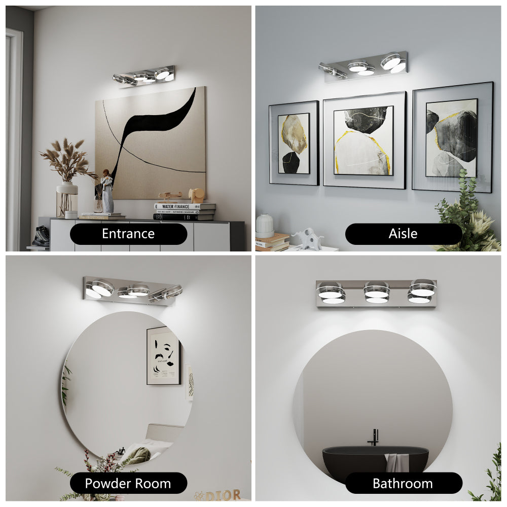Modern Chrome LED Vanity Light Bar
