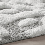 Round Medallion Tufted Cotton Bath Rug – 25", Plush, Super Absorbent, Machine Washable